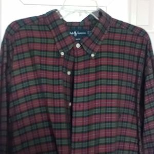 EUC Polo Ralph Lauren Red and Green Size 3XB